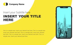 Simple Yellow Theme PowerPoint Backgrounds - SlideModel