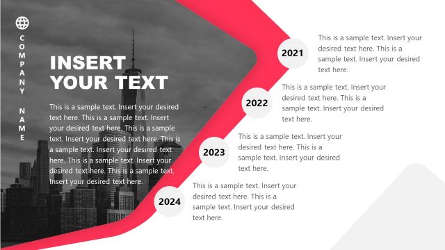 Timeline Templates with Polygon Designs