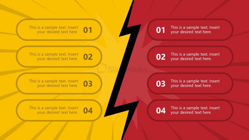 PPT Comparison Slides for Two Products