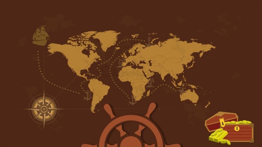 Presentation Theme of Pirate Map