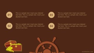 Treasure Chest of Gold PowerPoint Shapes