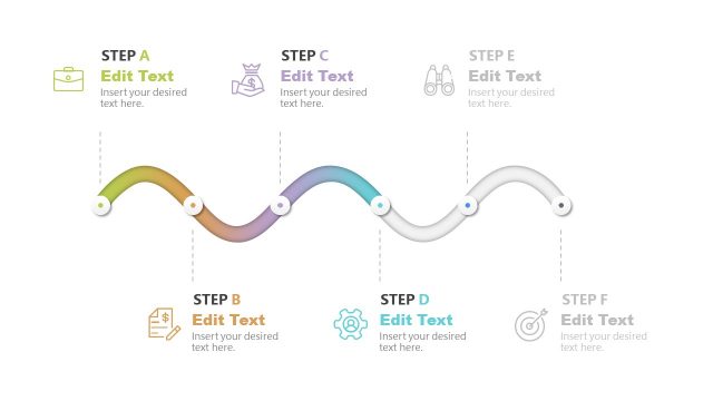 6 Steps Snake Diagram Step 4 PowerPoint