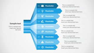 Waterfall Diagram Template 9 Steps