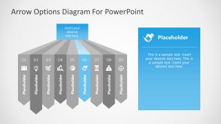 Six Segment of 9 Steps Arrows Diagram