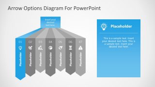 7 Steps Diagram Highlighting 1 Step