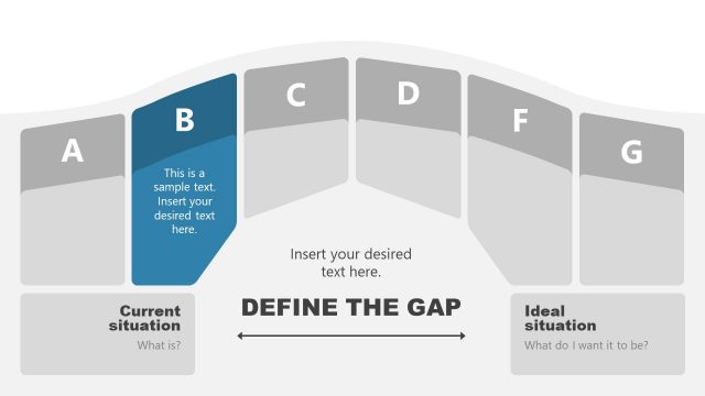 Bridge Concept 6 Steps Diagram PowerPoint