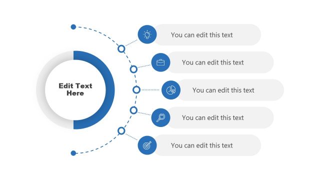 Modern 5-Step Agenda PowerPoint Slide Template