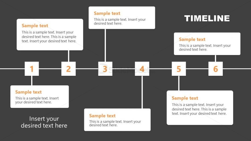 PowerPoint Timeline Template 6 Steps