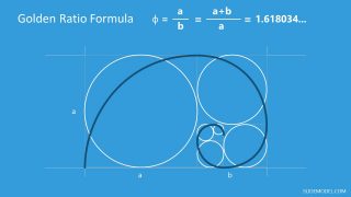 PowerPoint Diagram of Golden Ratio Concept 