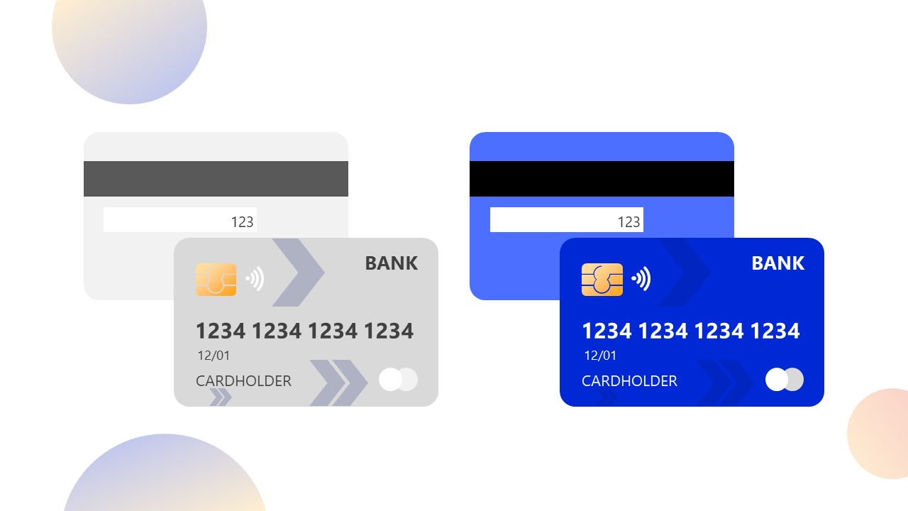 Credit And Debit Card Powerpoint Shapes Slidemodel