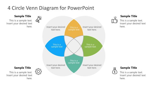 4 Circle Venn Diagram for PowerPoint