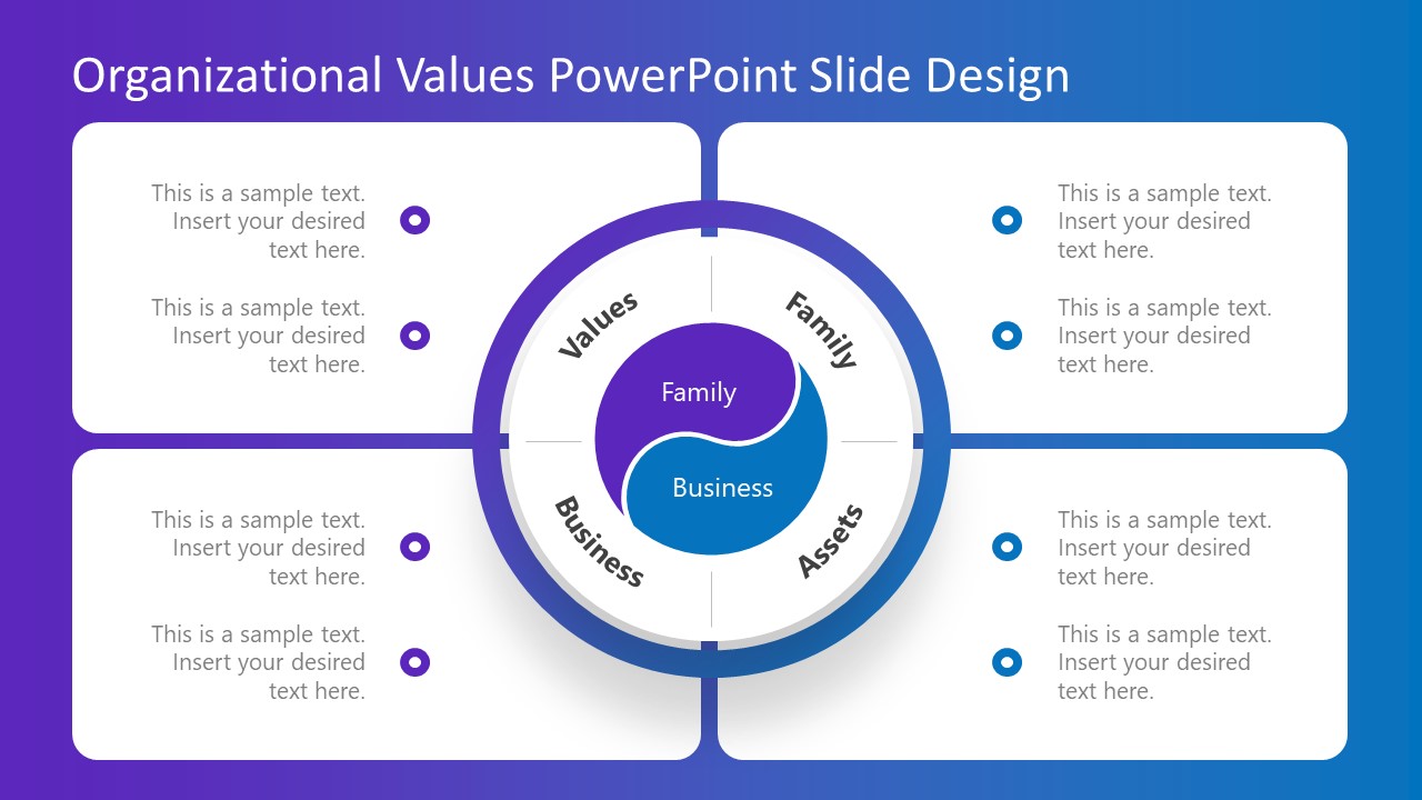 Organizational Values PowerPoint Slides - SlideModel