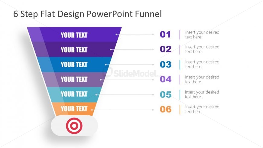 Presentation of Funnel Concepts 6 Steps Template 