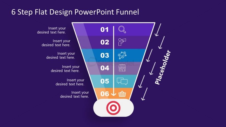 Editable Funnel Chart PowerPoint Diagram