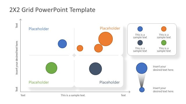 PowerPoint Diagram of 2×2 Matrix
