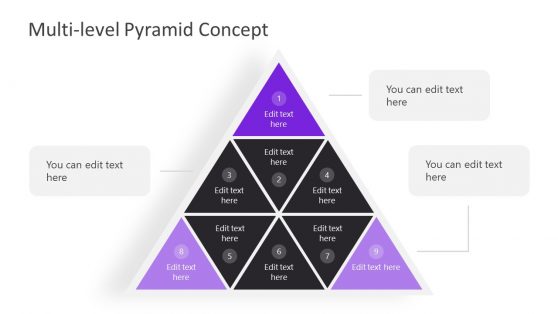 Wheel in Pyramid Diagra Template 