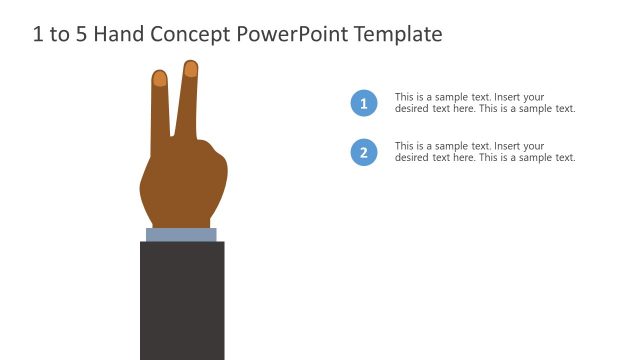 Bullet Point Two Hand Concept PowerPoint