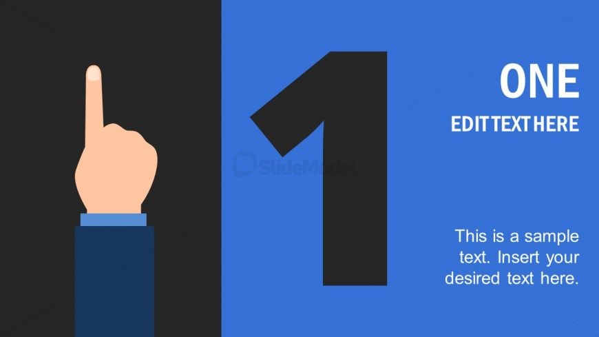 PPT Template Shapes of Hand Counting 1