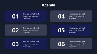 Agenda PowerPoint Technology Theme Template 