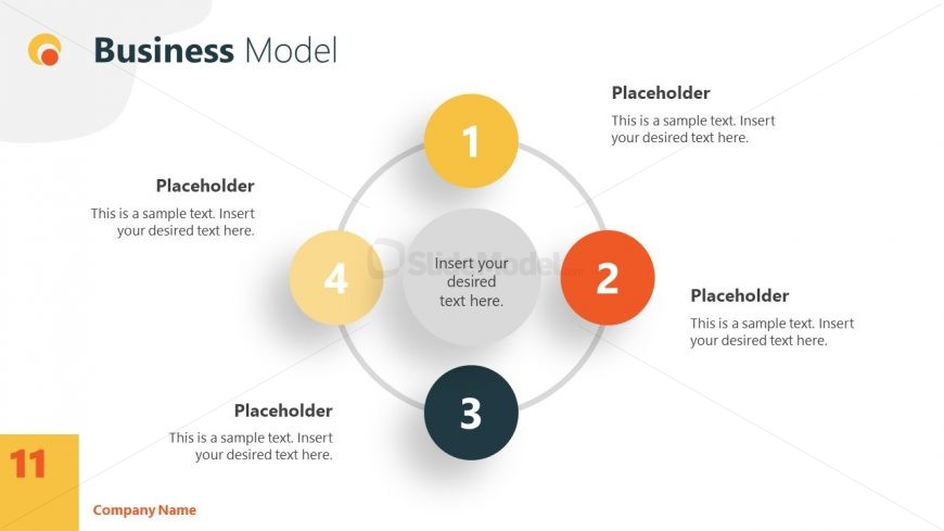 Business Model Corporate PowerPoint Diagram