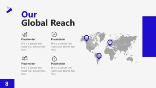 Global Reach Slide Modern PowerPoint Presentation Theme