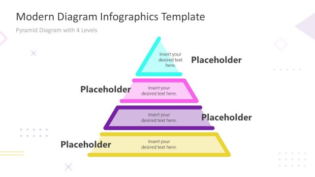 Modern 4 Steps Pyramid PowerPoint