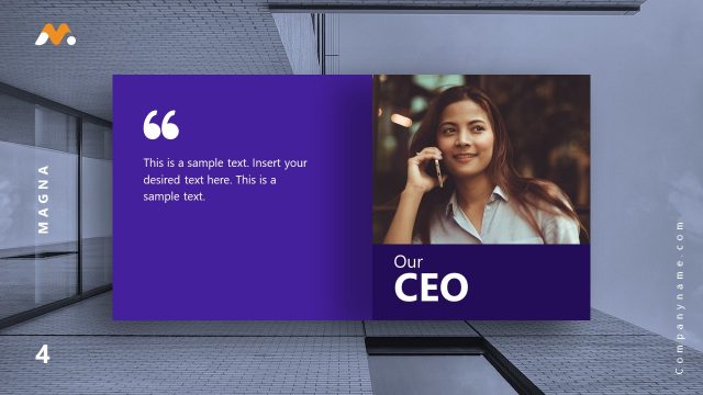 Magna Presentation CEO Message Template