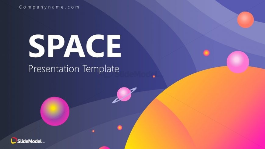 Business PowerPoint Template fo Space