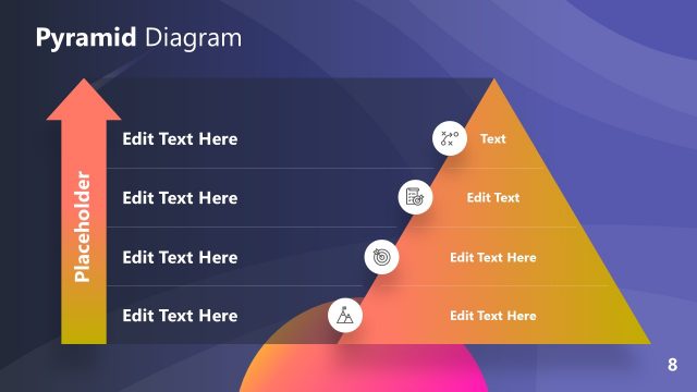 Space PowerPoint Template Theme Pyramid Chart