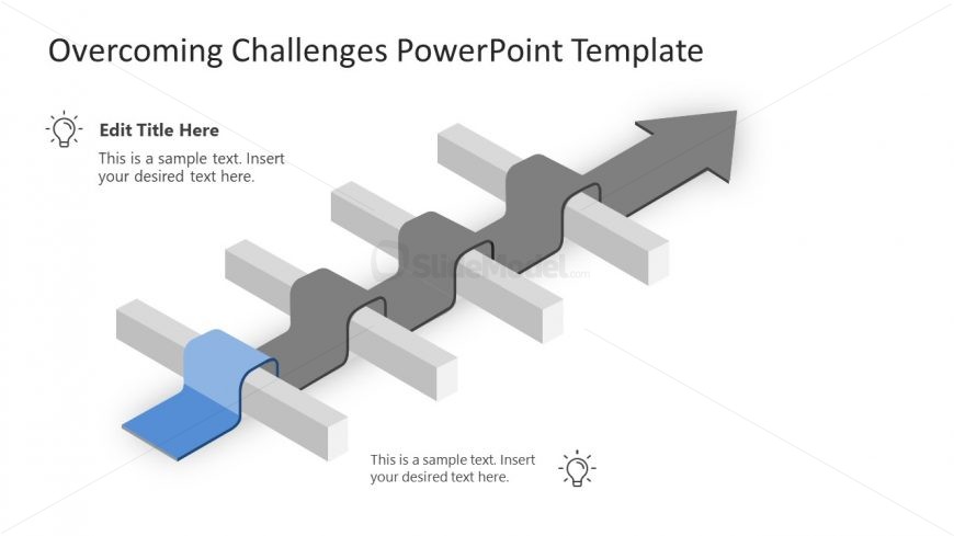 Animated Slide of Overcoming Challenges 1 Road Block