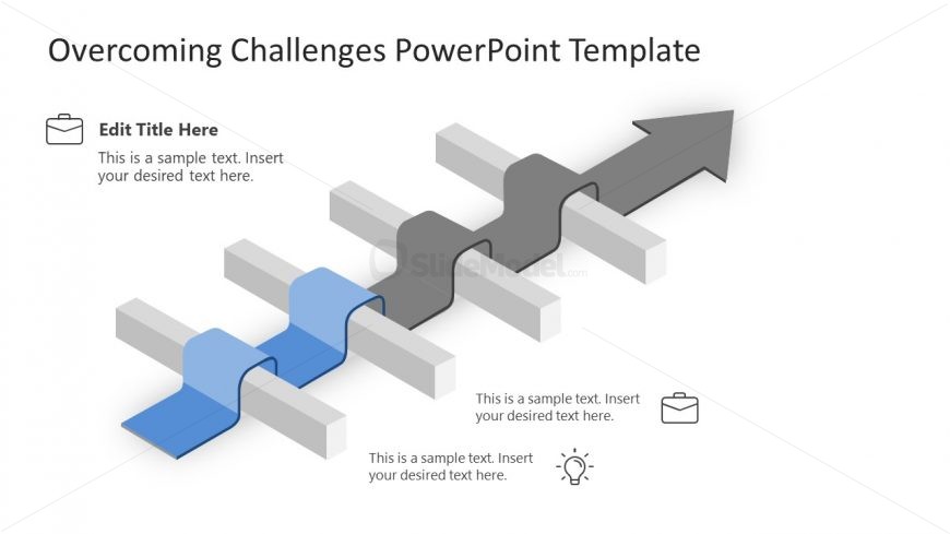 Animated Slide of Overcoming Challenges 2 Road Block