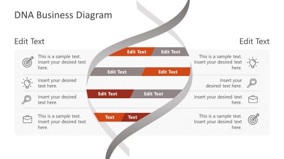 Presentation of DNA Business Diagram Template 