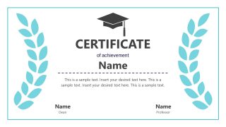 Presentation of Virtual Graduation Certificates 