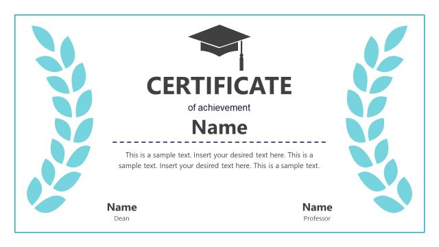 Virtual Graduation Certificates PowerPoint
