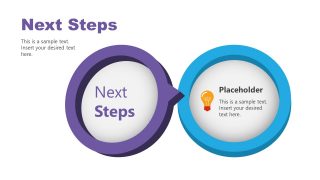 2 Steps Circle Diagram for Next Steps