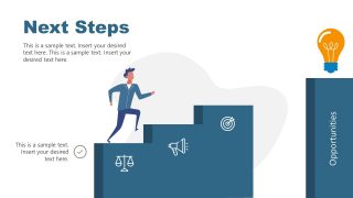 Next Steps PowerPoint Template - SlideModel