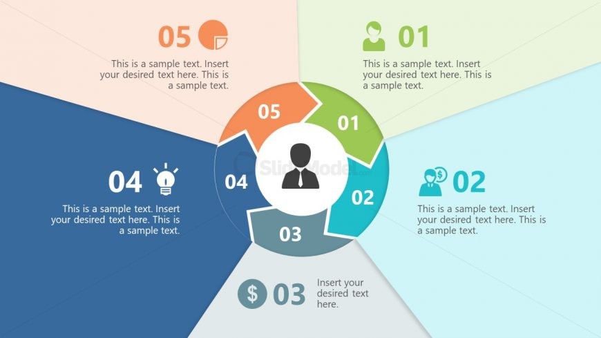 Circular Chevron Paper Effect Step 4 Template