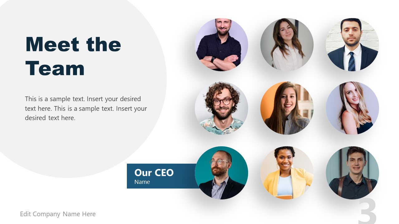 Meet the Team PowerPoint Template Slides SlideModel