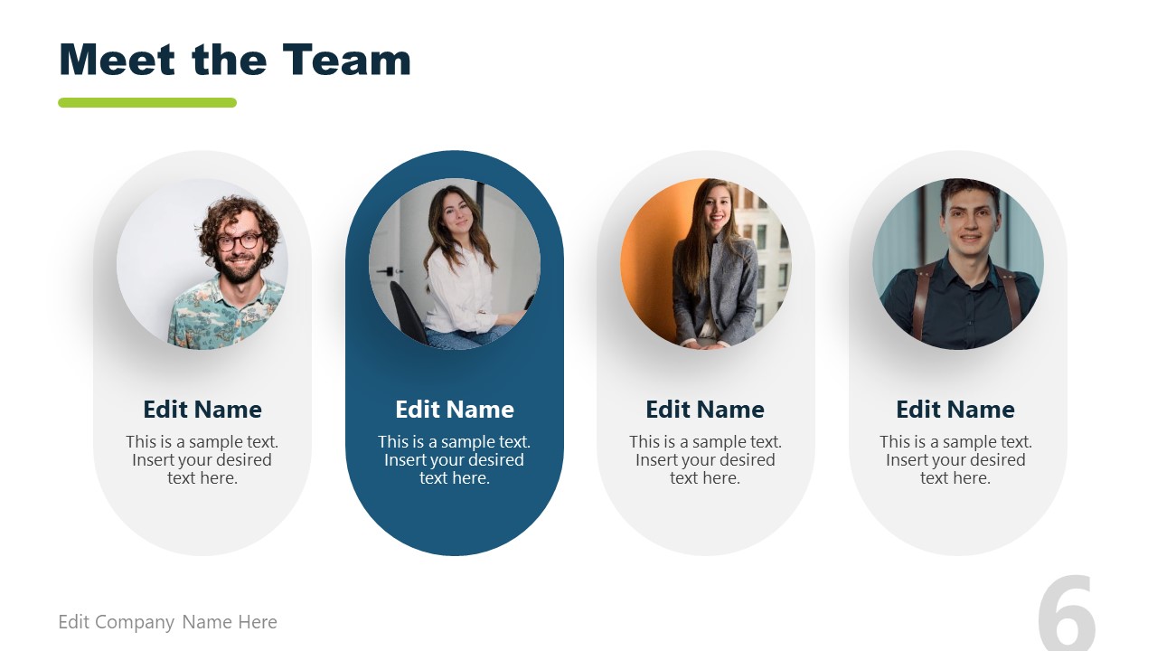 Meet the Team PowerPoint Template Slides SlideModel