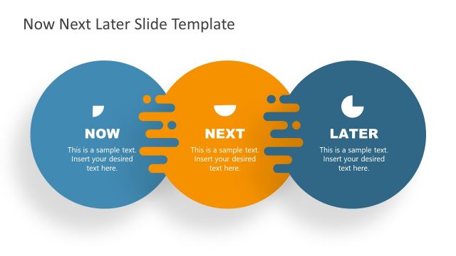 Now Next Later Product Roadmap Circles PowerPoint