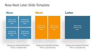 Presentation of 3 Steps Roadmap Square Segments Diagram