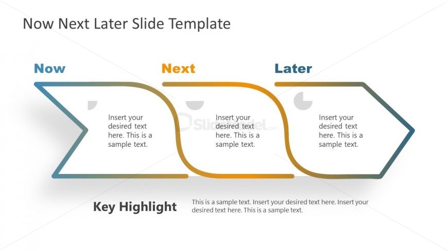 Presentation of 3 Steps Roadmap Arrow Diagram