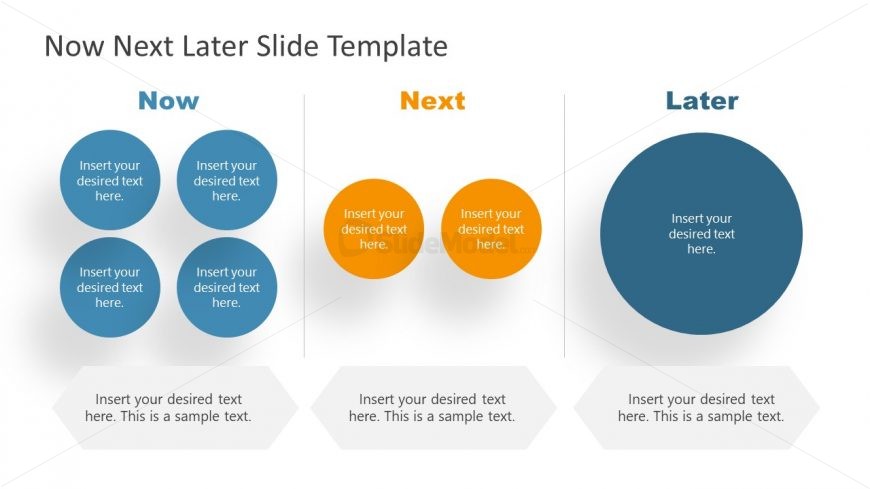 Presentation of 3 Steps Roadmap Circle Segments Diagram