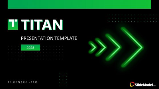 Presentation of Business PowerPoint Titan Theme Cover