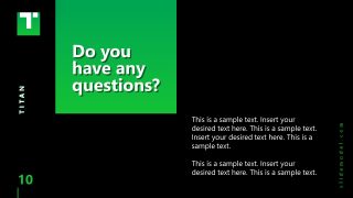 Business PowerPoint Template Q&A Titan