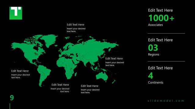 Titan Business PowerPoint World Map Slide
