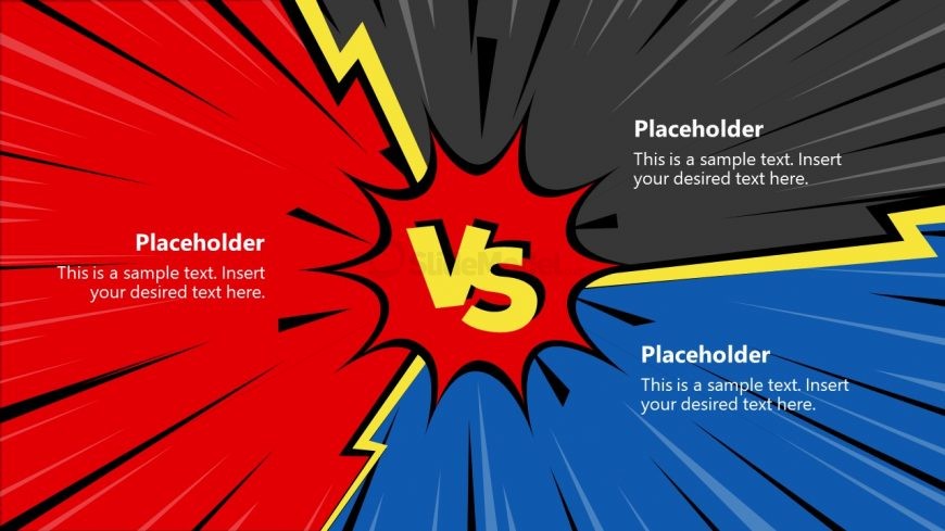 3 Item Versus Slide Comparison Template 