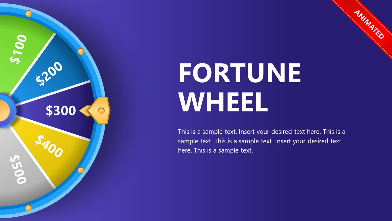 Animated Wheel of Fortune PPT - SlideModel With Wheel Of Fortune Powerpoint Template