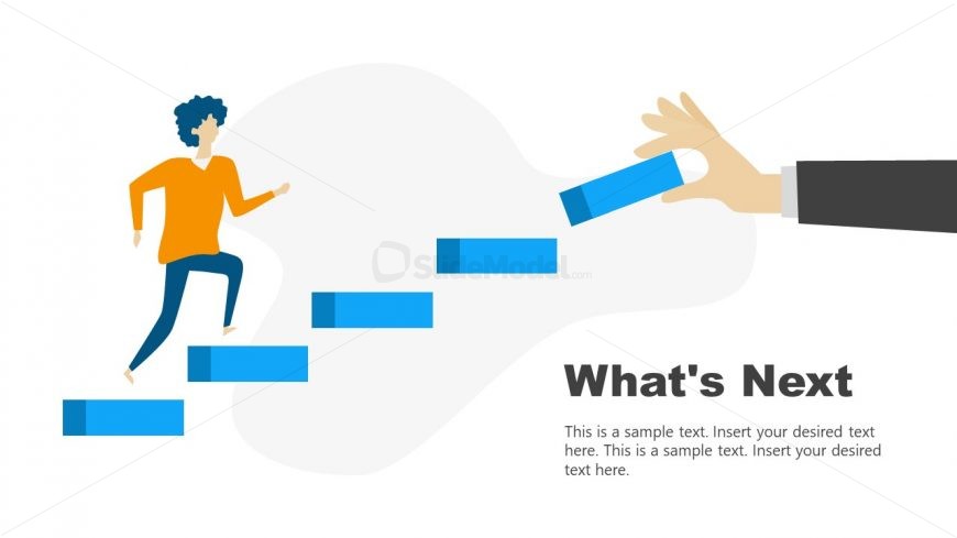 Whats Next Steps PowerPoint Diagram