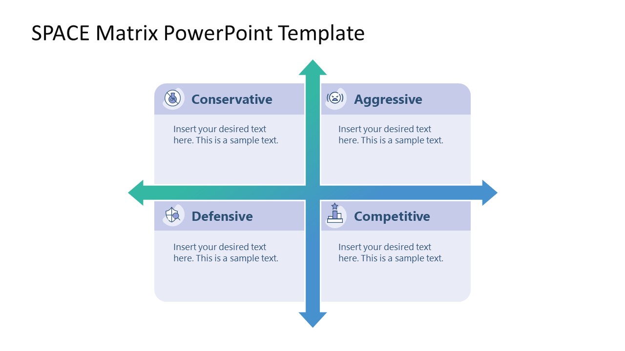 PPT Template for Space Matrix Presentation 